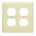 Spark 2 Gang Duplex Ivory Nylon Wallplate SP3307853